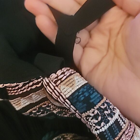 Lulumari , Black Embroidered Maxi Dress, Size Small - Picture 9 of 12